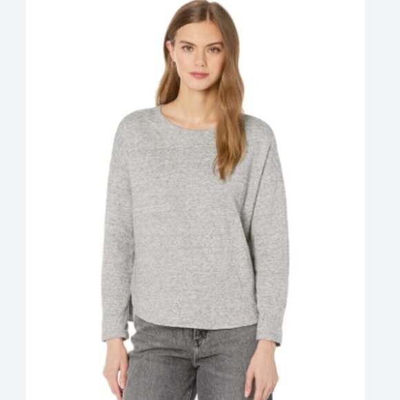 Madewell Sweatshirt Gray Pullover Double-Faced Tee Oversized Size XS Relaxed EUC - Picture 1 of 11